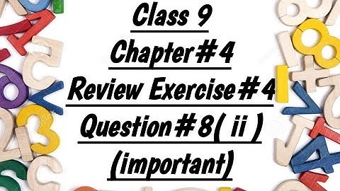Class 9 Math ReviewExercise4 Q#8(ii) Chapter 4/Simplify algebraic expression/@Mathpoint with Rameen