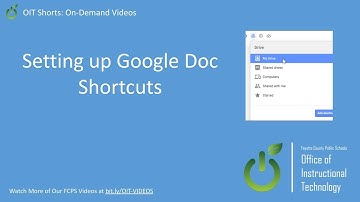 Creating Google Doc Shortcuts