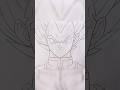 Vegeta Drawing #art #drawing #viral #vegeta #anime #dragonball #dragonballz #shorts