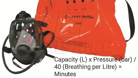 How to Calculate the Breathing Time of SCBA,EEBD