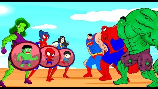 Evolution Of HULK PREGNANT, SPIDER-MAN, SUPER-MAN : Who Is The King Of Super Heroes?