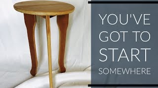 Round Side Table | Lessons from My First Woodworking Project