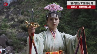 【速報】「桜花祭」で優雅な舞 和歌山・熊野那智大社