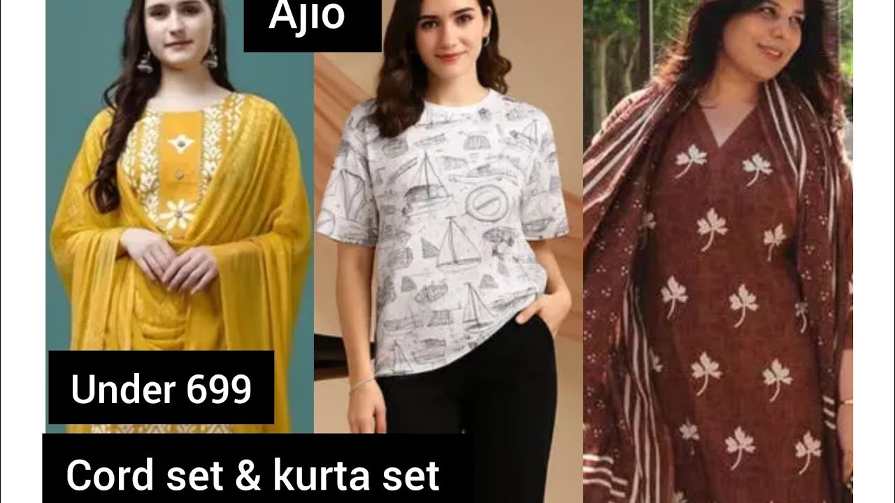 Affordable kurta set & cord set haul from ajio! Daily wear kurta set⭐💫
