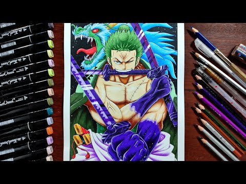Video Cách vẽ Zoro ở Wano trong One Piece | Tóm tắt tiểu sử... - youtube