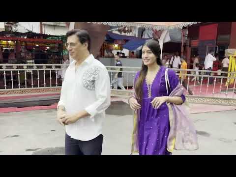 Madhur Bhandarkar and Aadhya Anand spotted at Siddhivinayak Temple in Mumbai