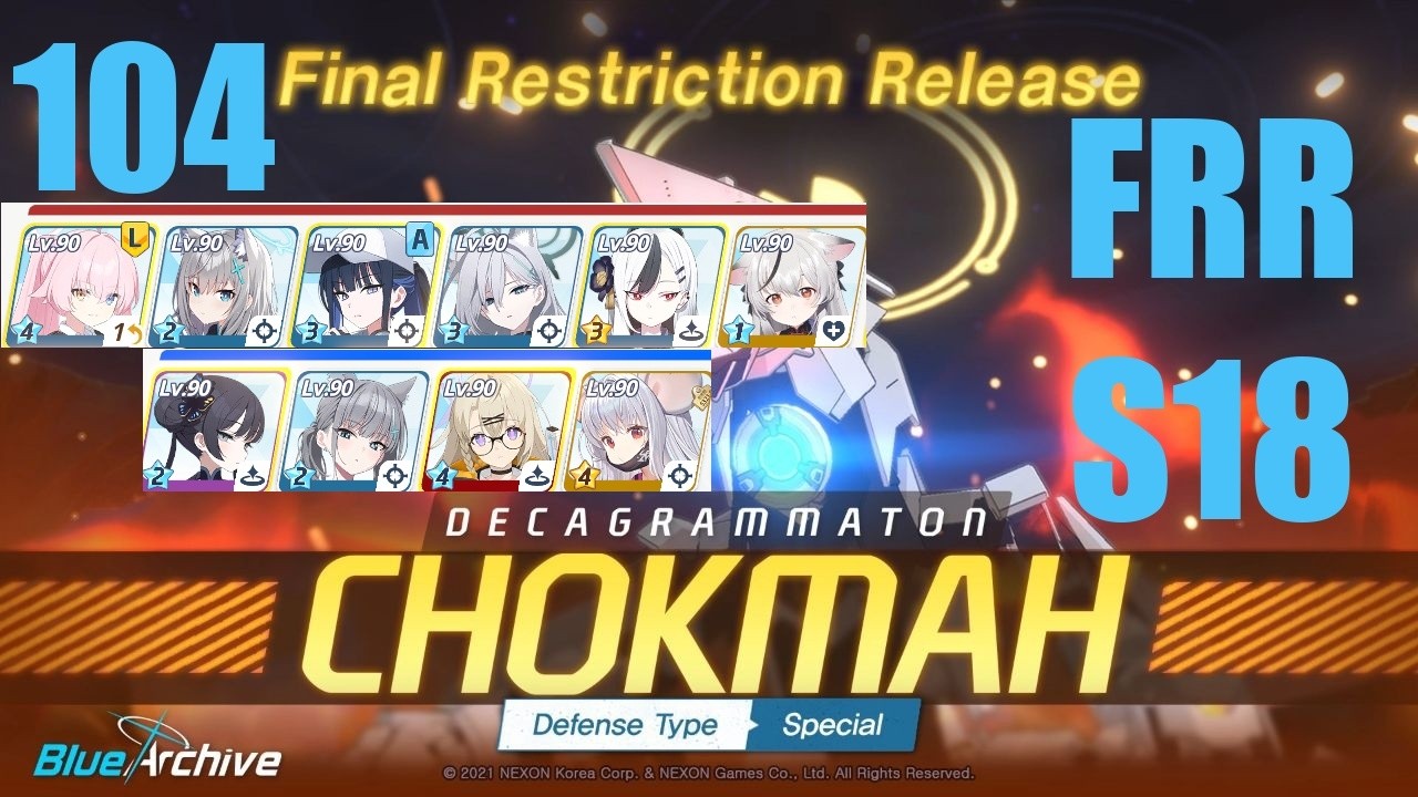 [Blue Archive] FRR S18 Chokmah Stage 104 (Mystic)