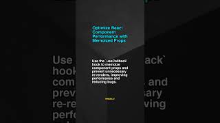 Optimize React Component Perfo