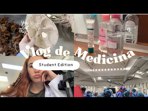 VLOG DE MEDICINA: Clases de Neuro, Anfi de neuro, Lab de histología, Skincare