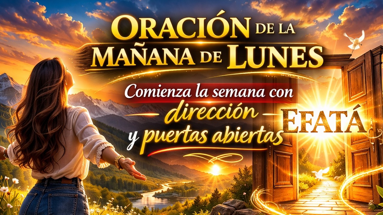 ORACIÓN DE LA MAÑANA DE LUNES 🌅 Comienza la Semana con Dirección y Puertas Abiertas | EFATÁ