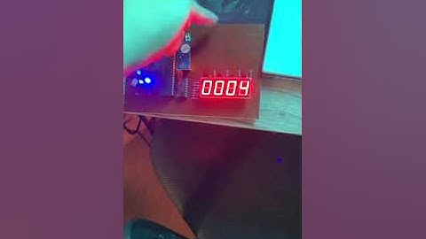 Video mạch chạy của đề tài Thiết kế và chế tạo hệ thống đếm sản phẩm sử dụng cảm biến tiệm cận