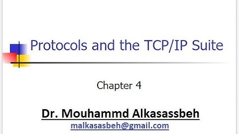 Chapter 4  الشبكات اللاسلكية