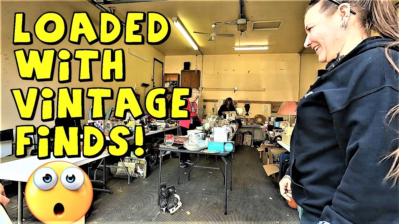 Ep707:  $1 Vintage Haul: Rare Black Ceramic Poodles, MCM Telechron Clock and more! 🤯