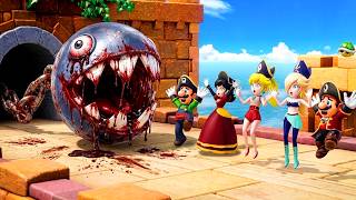 Super Mario Party Minigames - Mario Vs Peach Vs Wario Vs Rosalina 4K UHD