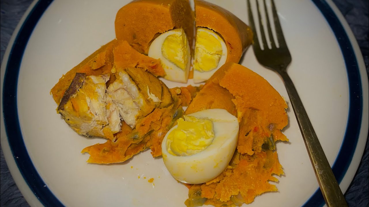 HOW TO MAKE OKPA WITH FRESH FISH AND EGG /step by step tutorial 
