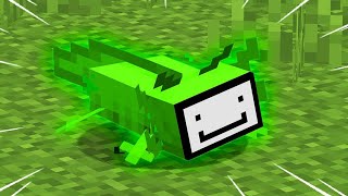 Minecraft but I added a DREAM AXOLOTL... [Datapack] | DREAM FACE REVEAL?