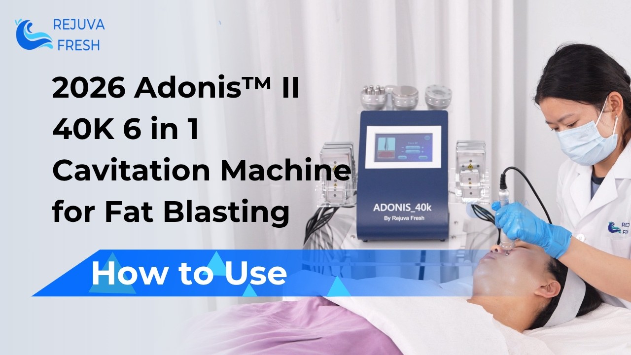How to Use (Face): 2026 Adonis™ II 40K 6 in 1 Cavitation Machine