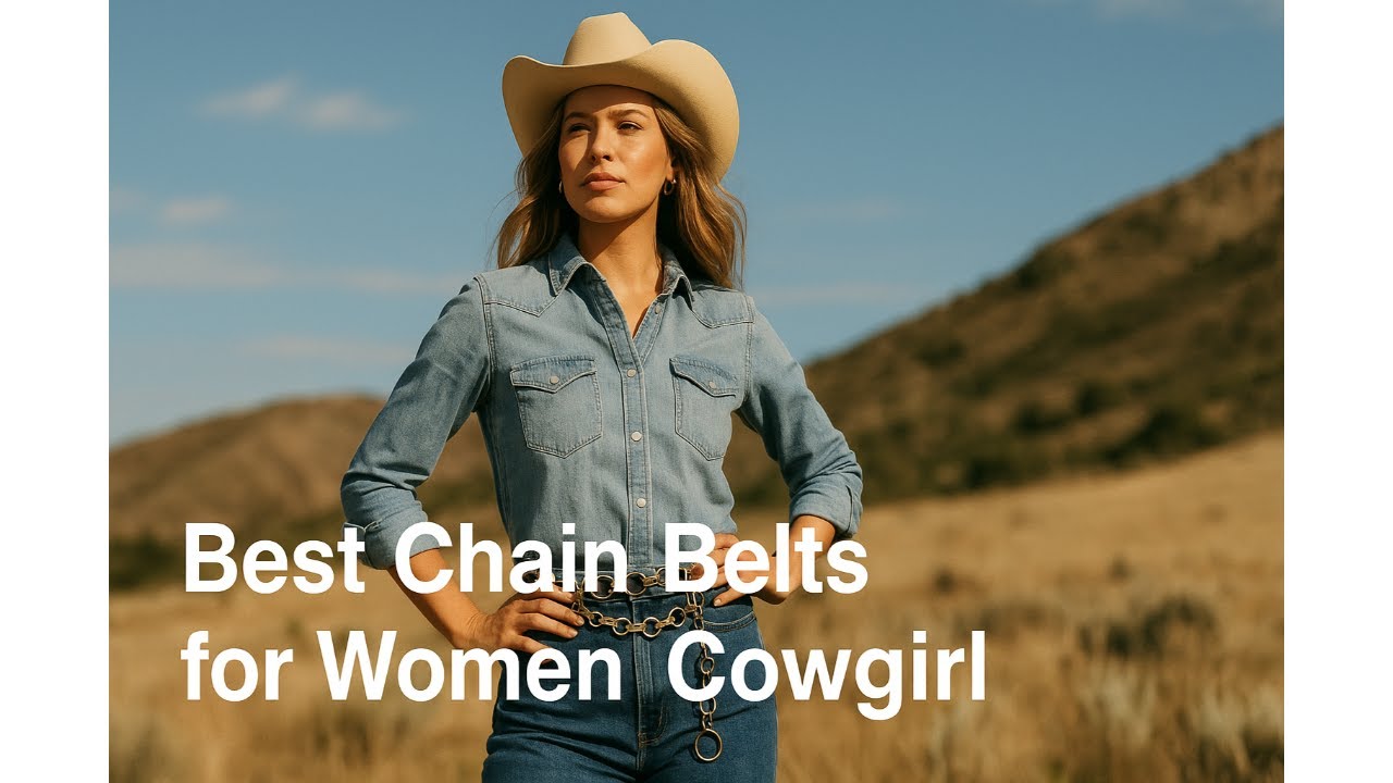 🤠TOPACC Western Metal Concho Belt for Women Cowgirl Chain Belts | Best Chain Belts for Women Cowgirl