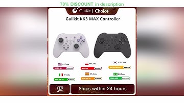 A must-have product! GuliKit KK3 MAX Controller NS39 KingKong 3 Gamepad with Hall Effect Joysticks