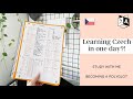 How to learn a language in just 1 day?! (Study Czech with me) - Becoming a Polyglot