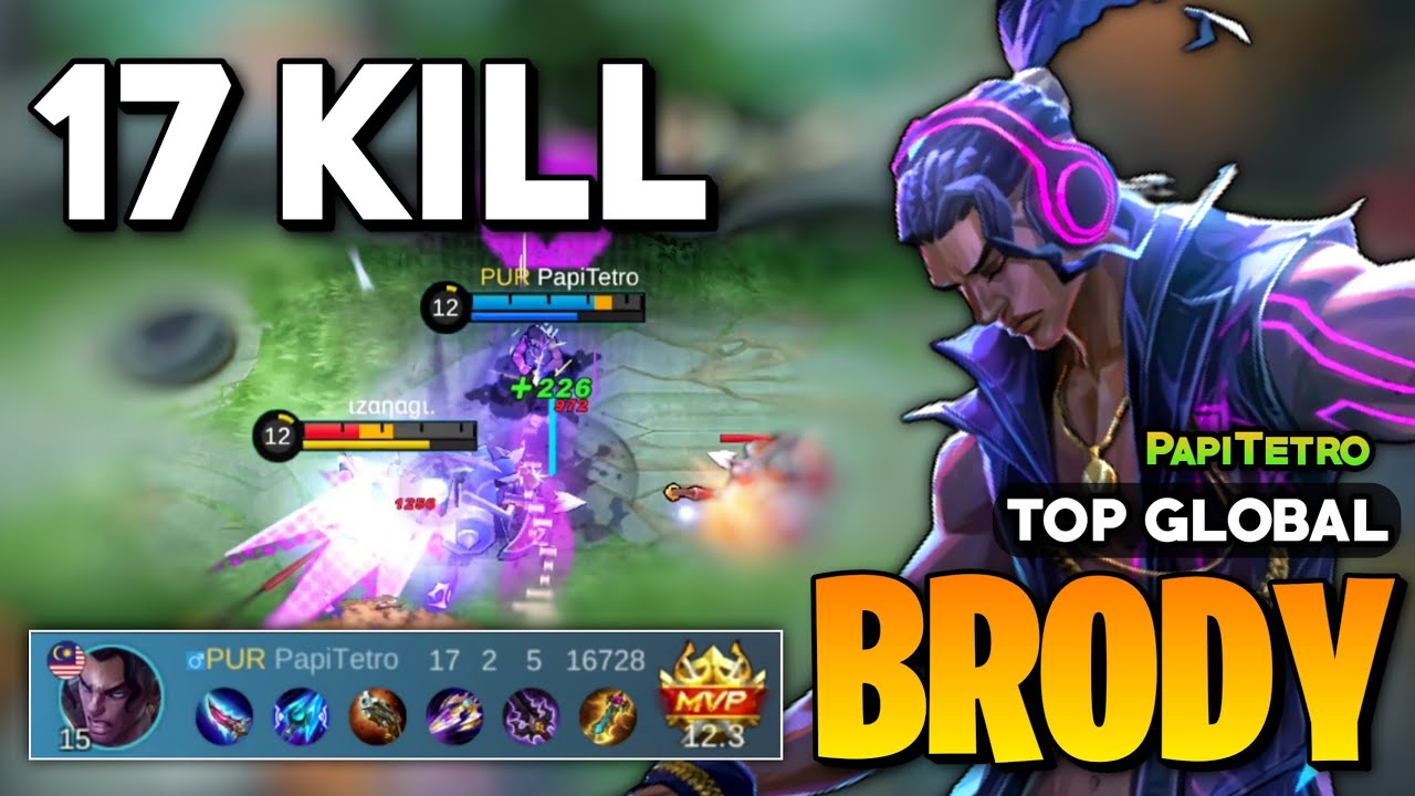 Brody Best Build 2023 [ Brody Top 1 Global Build ] Mobile Legends - YouTube