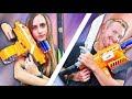 NERF Build Your Teammates Weapon Challenge!