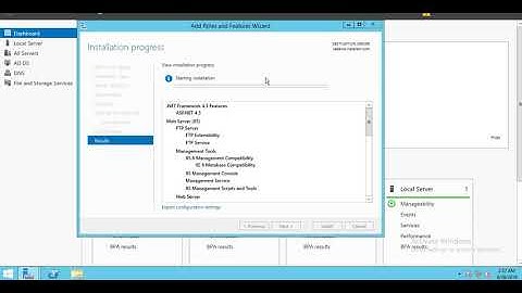 Instalasi Web dan FTP Server di Windows Server 2012R2