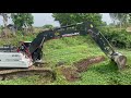 จัดเต็มระบบขุดสระเก็บน้ำเก่า hidromek hmk230lc excavator and trucks EP.1