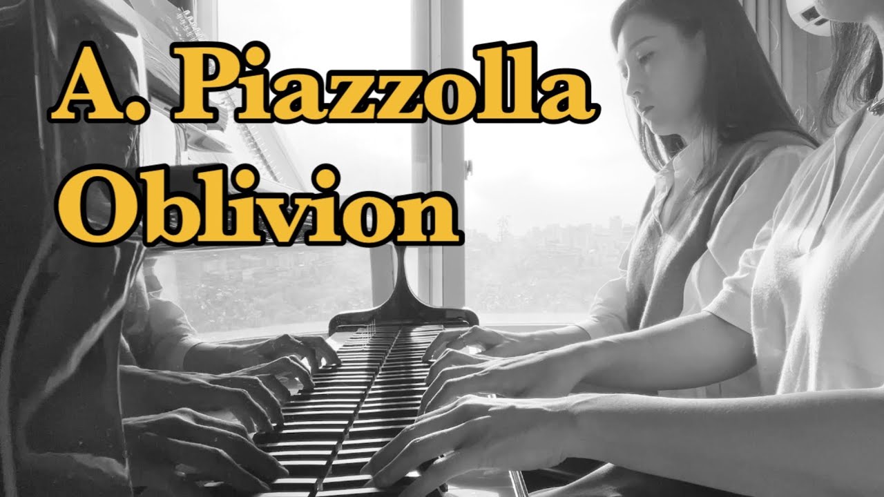 피아졸라 오블리비언 Piano Four Hands | Piazzolla, Oblivion | arr. Yamamoto