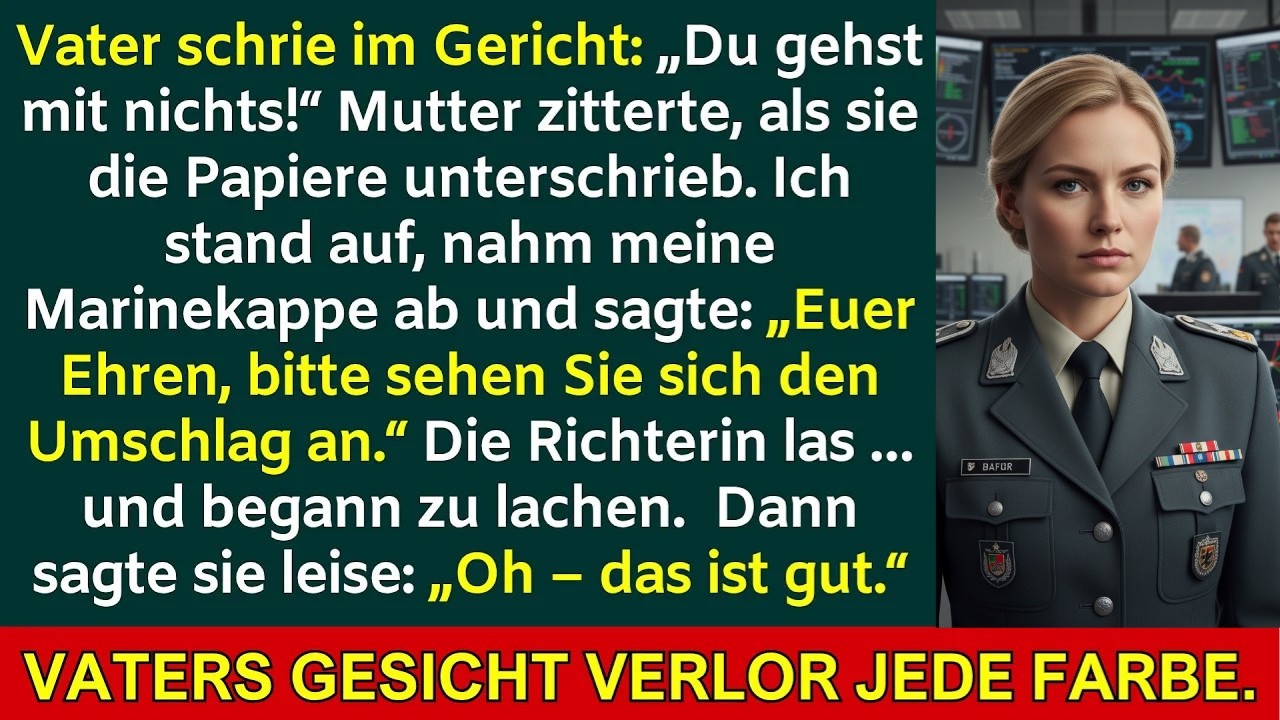 Ich stand im Gericht auf, als mein Vater Mutter anschrie – die Richterin las meinen Brief und la
