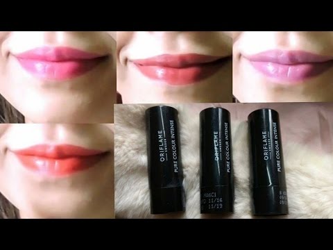 Hey Friends, i have reviewed and swatched 10 shades of Pure colour intense Lipstick Range of Oriflam. 