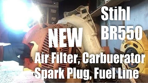 Stihl BR550 Repair w/Aftermarket Parts from Amazon