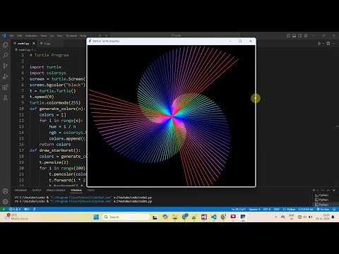 How to Draw Shapes Using Python Turtle  #PythonTurtle