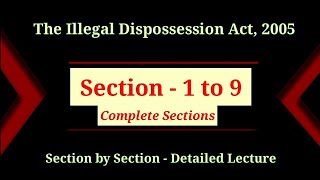 Illegal Dispossession Act 2005 | Illegal Possessor | Illegal Occupant screenshot 5