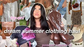 buying my dream summer wardrobe (HUGE TRY-ON CLOTHING HAUL) 2024