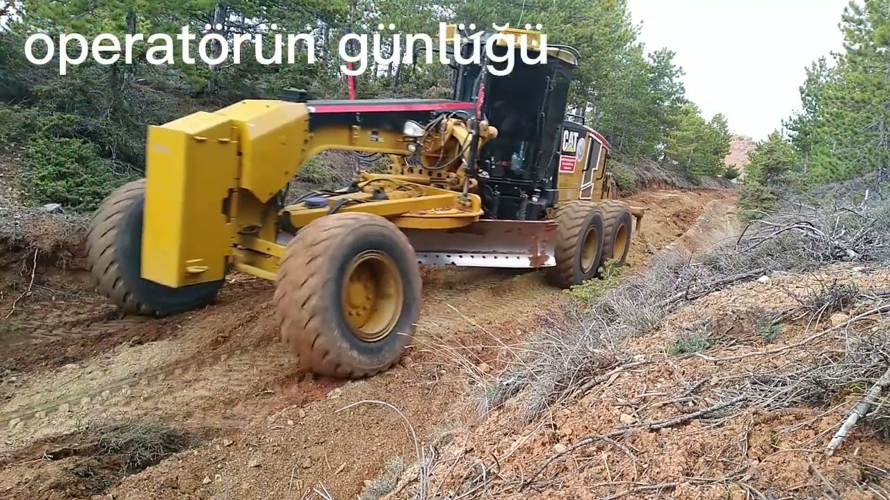 CAT GRAYDER ORMAN CANAVARI,king monster,yol nasıl yapılır,izle,iş makinası,kepçe,lastikli makina