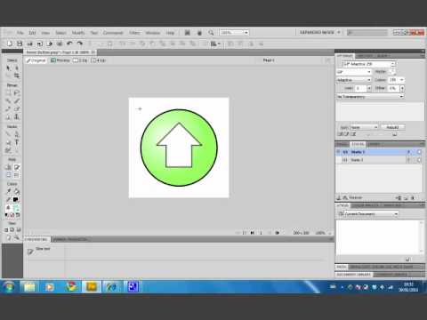 Creating an interactive button in fireworks