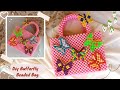 How to make a beaded butterfly bag// Diy beaded bag and beaded butterfly