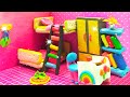 How To Make Cutest Miniature Dollhouse from Polymer Clay ❤️ DIY Miniature Clay House #ClayQ