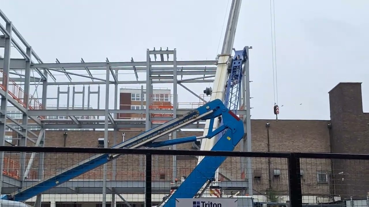 06/11/24 Grass Verge Increased Building Framework Opposite Bus Station.