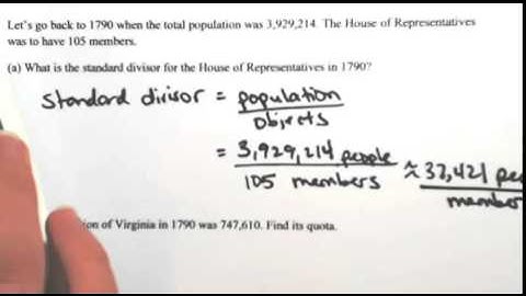 Standard Divisor and Quota