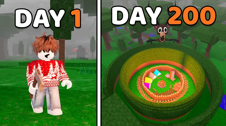 200 Days to Build The SAFEST BASE in 99 Nights in the Forest!