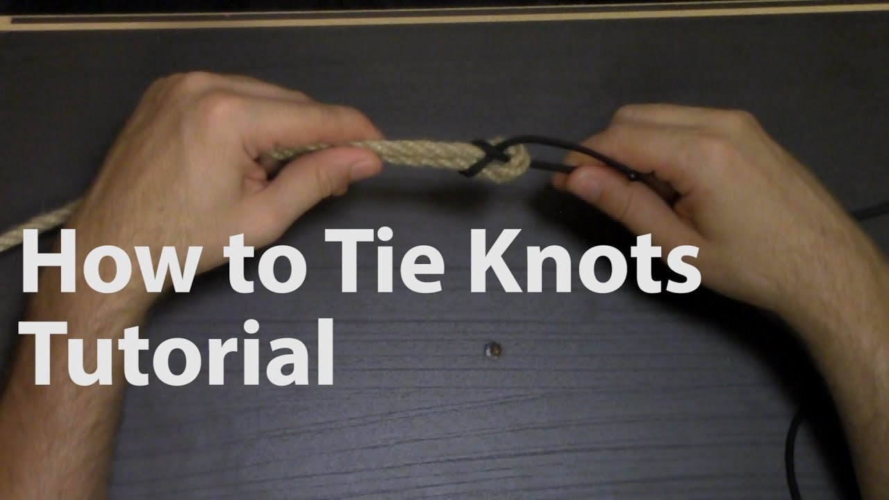 ASMR -  How to Tie Knots Tutorial (Whispered binaural)