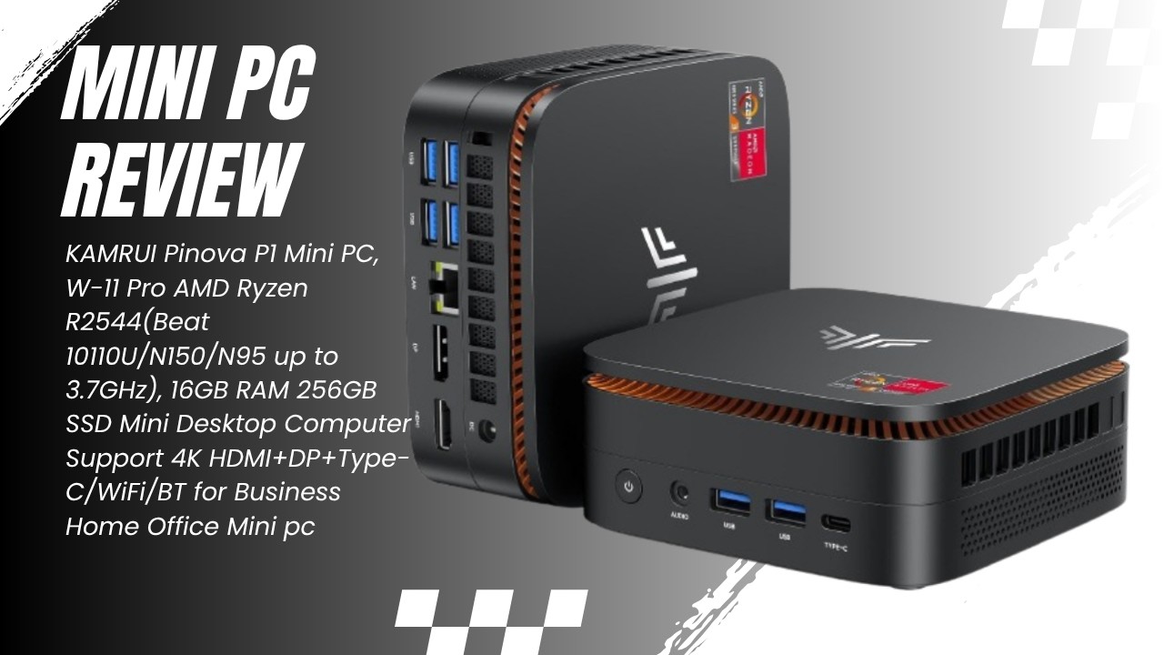 KAMRUI Pinova P1 Mini PC | AMD Ryzen R2544, 16GB RAM and 256GB SSD