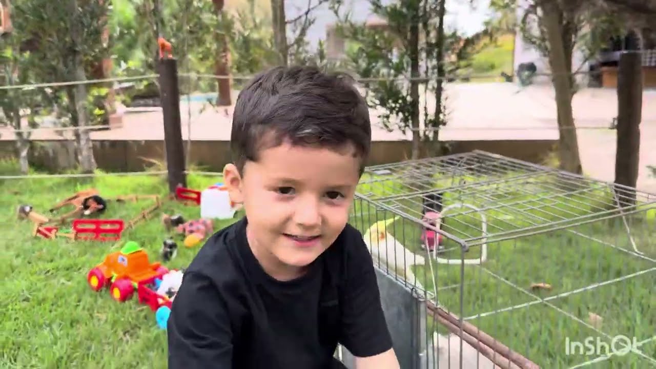 Fazendinha do Pietro | Animais Vaca Boi Cavalo | Caminhão trator | Cavalo Gigante Farm Toy Cow