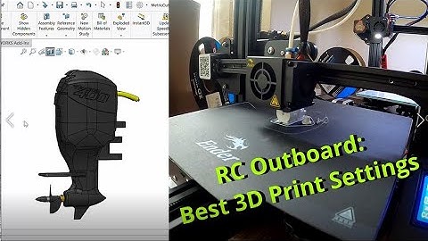 Best 3D Print Settings - 3D Printed RC Outboard