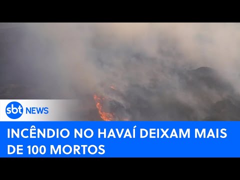 Incêndios florestais deixam mais de 100 mortos no Havaí | #SBTNewsnaTV (17/08/23)