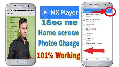 How To Change MX Player background Photos || mx player ki home screen par apni photo kaise lagaye