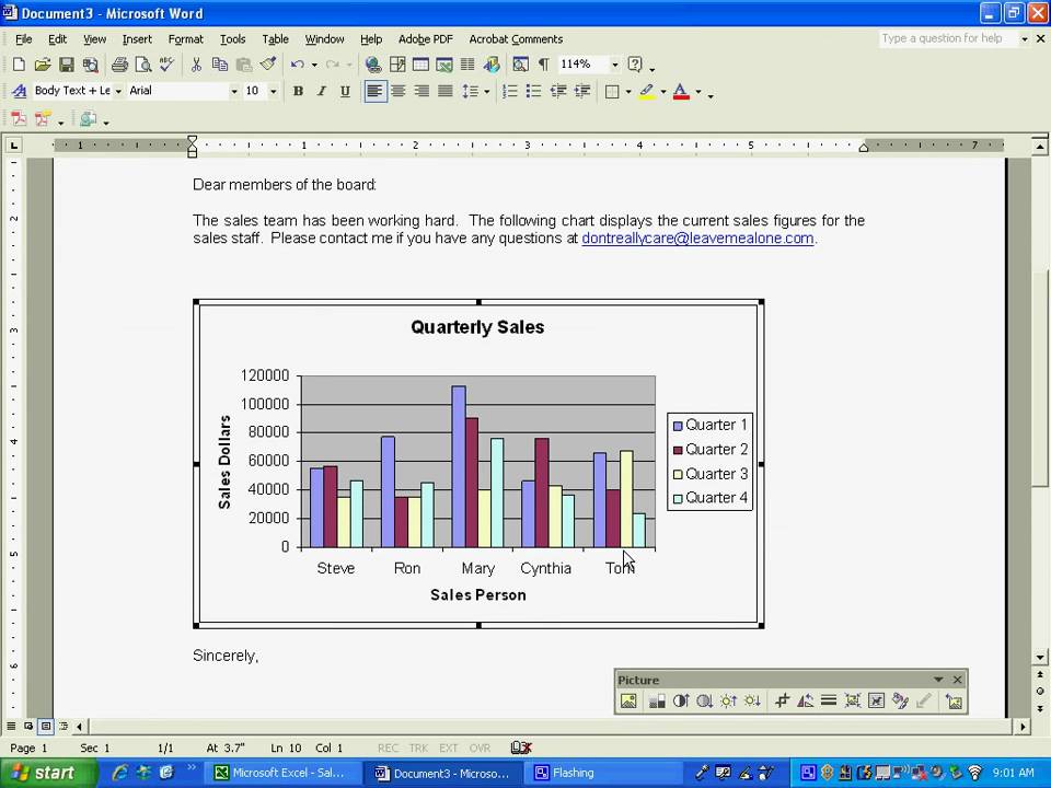 Copy And Paste Excel To Microsoft Word Or Powerpoint And Link YouTube
