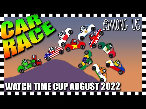 Among Us Car Race August Watch Time Cup 2022 - Algodoo